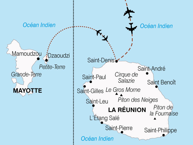 Circuit La Reunion et Mayotte, la France de l'Ocean Indien, Reunion avec Voyages Leclerc