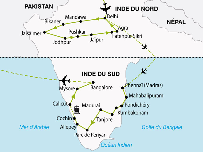 Circuit inde l'inde, du nord au sud 21 jours Salaün Holidays