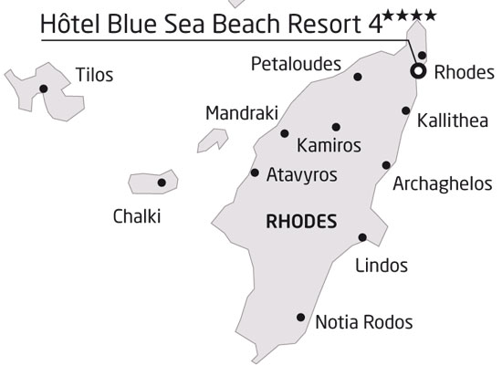 carte grece rhodes hotel club heliades blue sea beach resort 421953