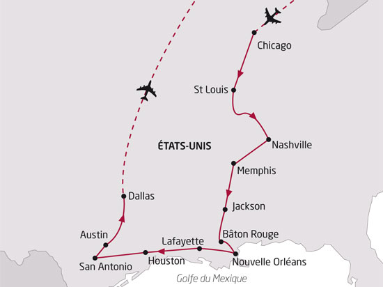 carte usa au rythme de la musique 454242