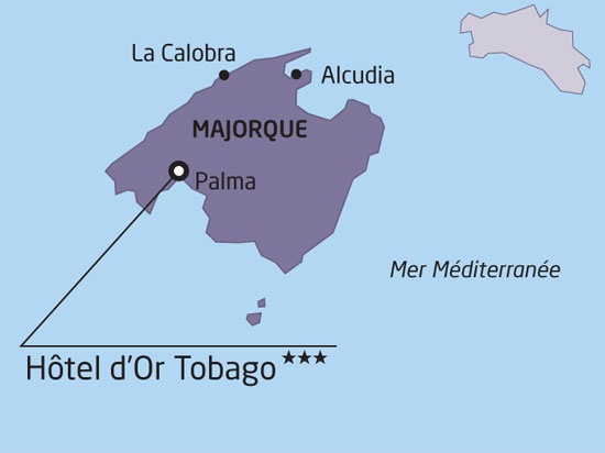 carte de votre séjours hôtel tobago 3***