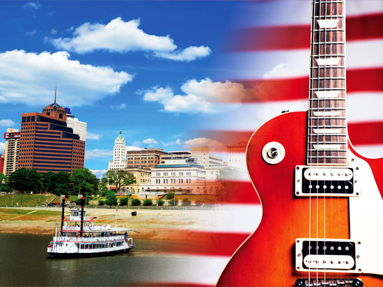etats unis memphis guitare
