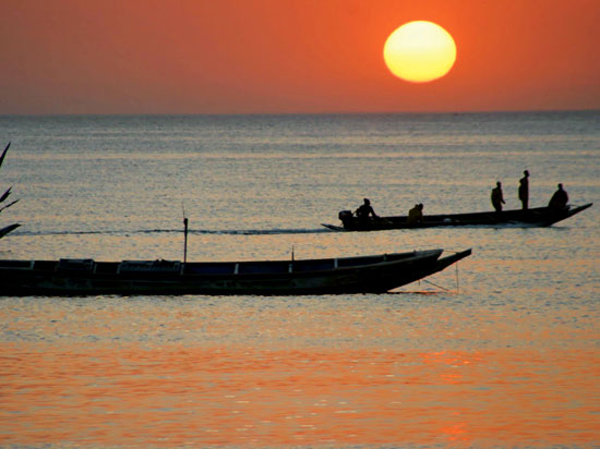 (Image) senegal coucher soleil