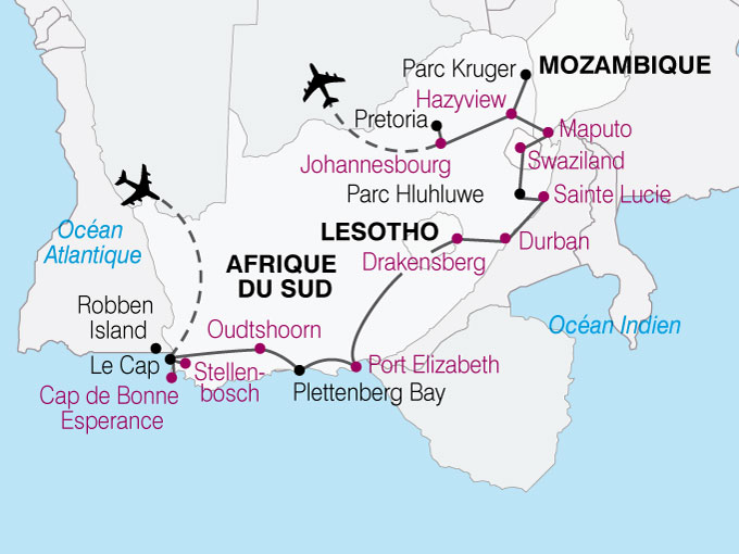 Le Cap Afrique Du Sud Carte QO37 | Montrealeast