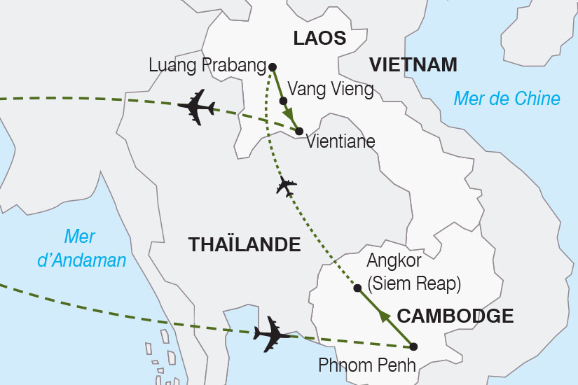 Le Cambodge et le Laos