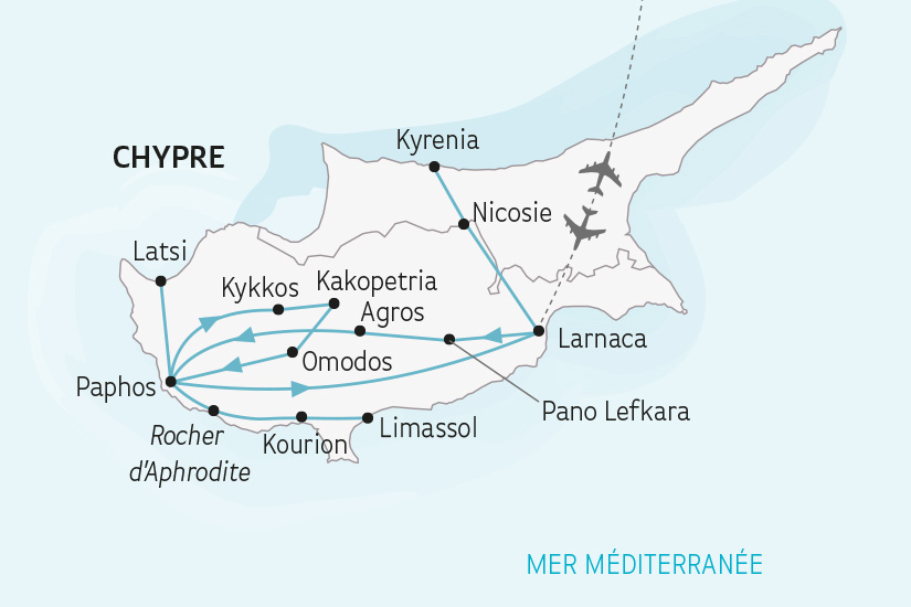 circuit Chypre Chypre Du Nord Au Sud - 