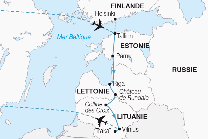 La Route de lAmbre de Tallinn à Vilnius sur vols Air Baltic