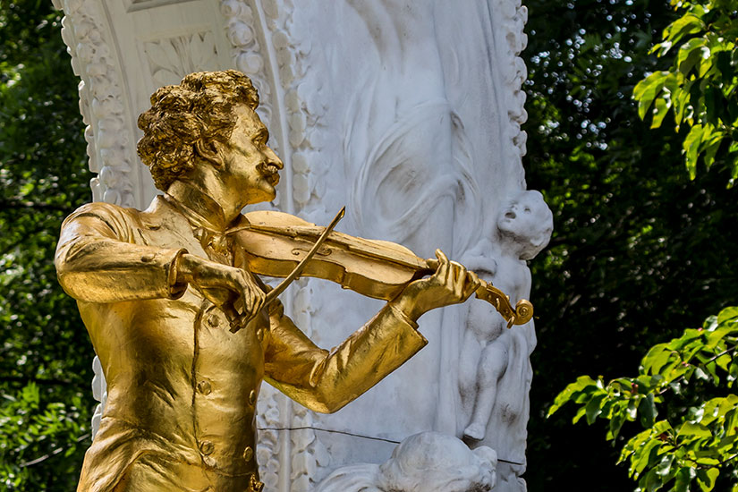 image Autriche Vienne Johann Strauss Monument  fo