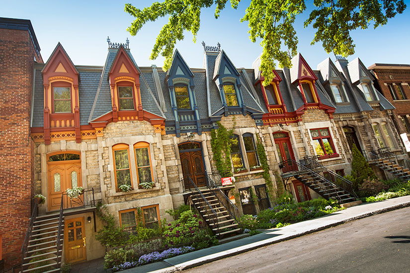 image Canada Montreal maisons colorees  it