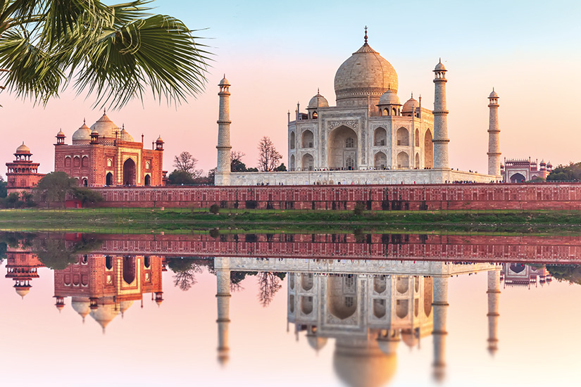 image Inde Agra Taj Mahal reflet as_332457393