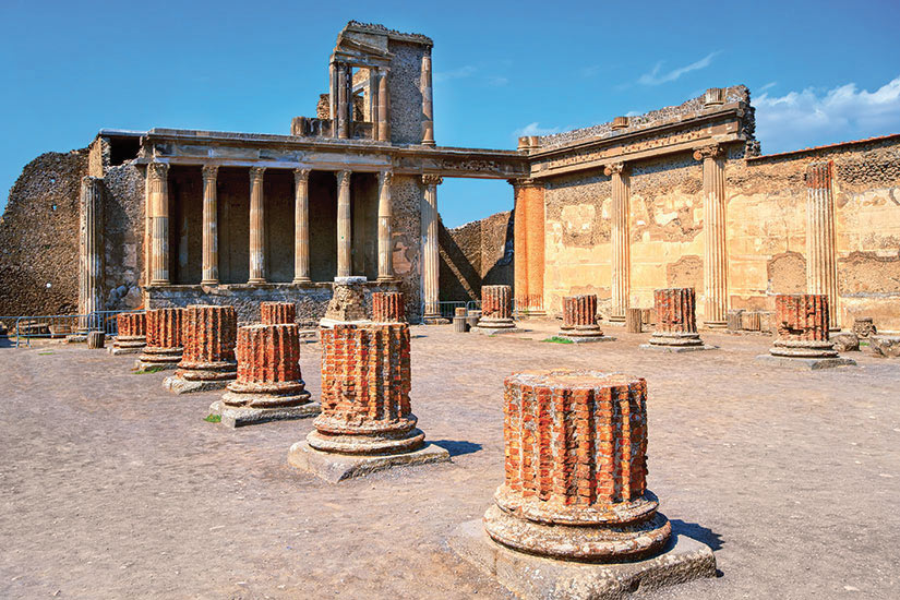 image Italie Pompei ruines du temple romain antique  fo