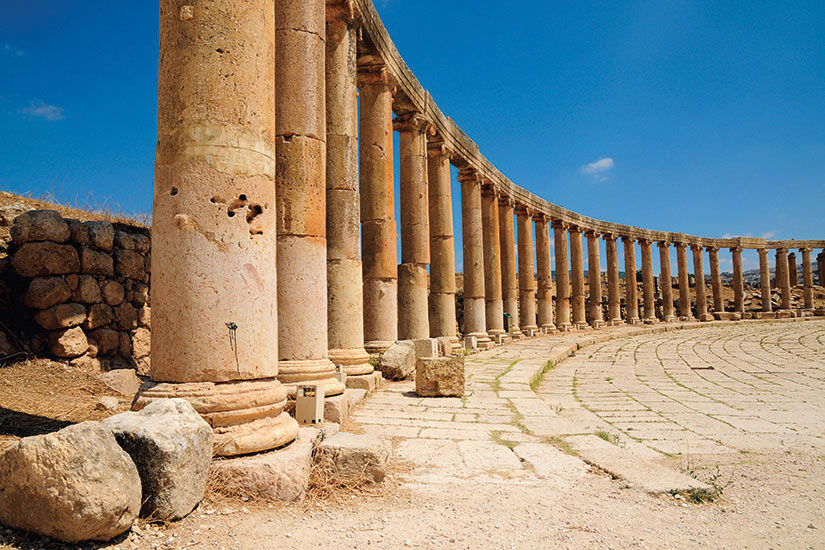 image Jordanie Jerash Ruines romaines