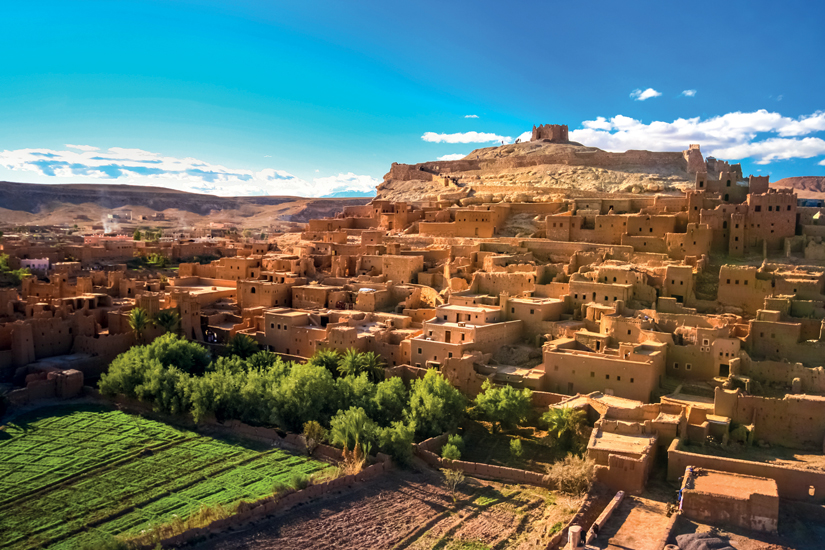 image Maroc ouarzazate panorama ancienne kasbah marocaine ait benhaddou 11 fo_124597792