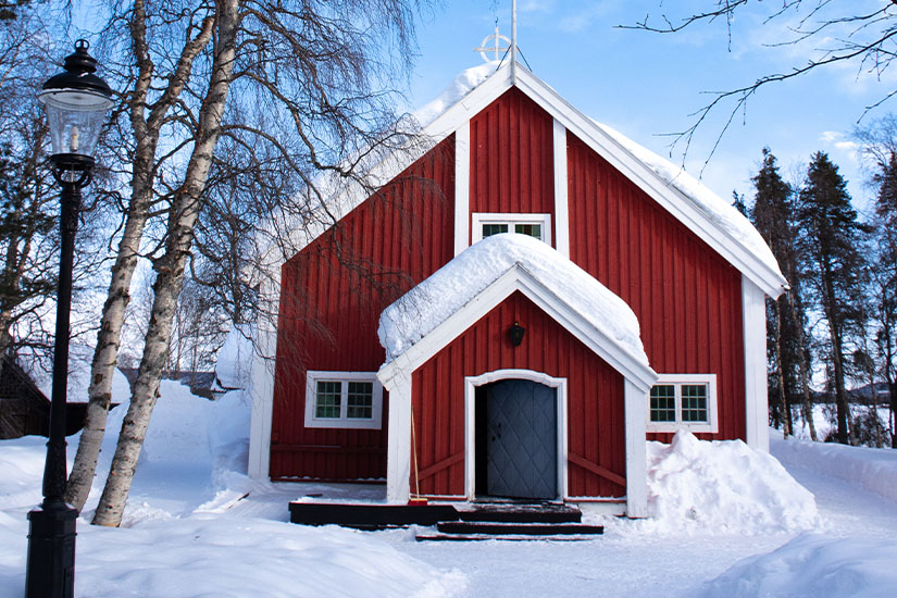 image Suede Laponie eglise de jukkasjarvi as_334473835