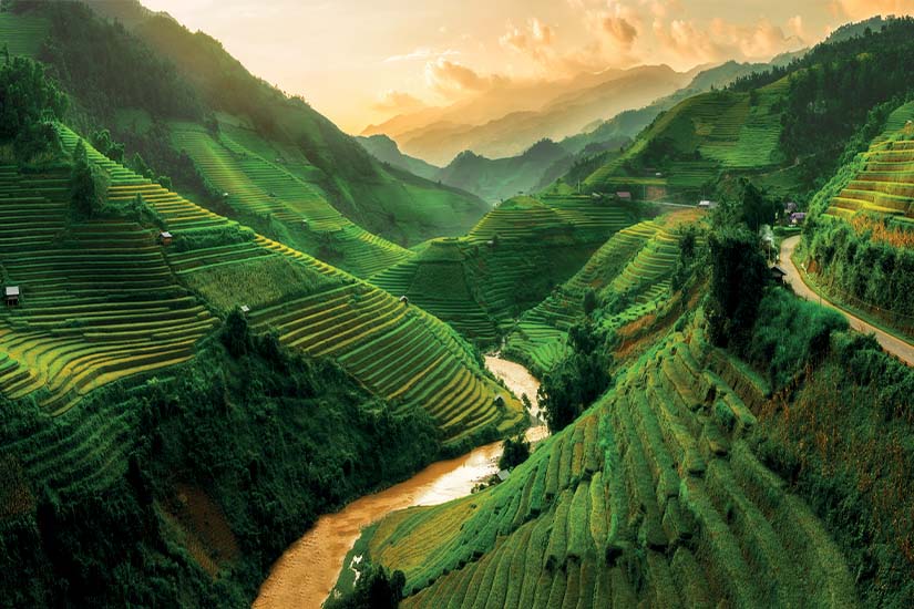 image Vietnam Mu Cang Chai rizieres en terrasse as_127020489