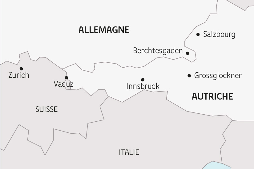 carte Allemagne Autriche le Tyrol Autrichien SH 2023_414 150920