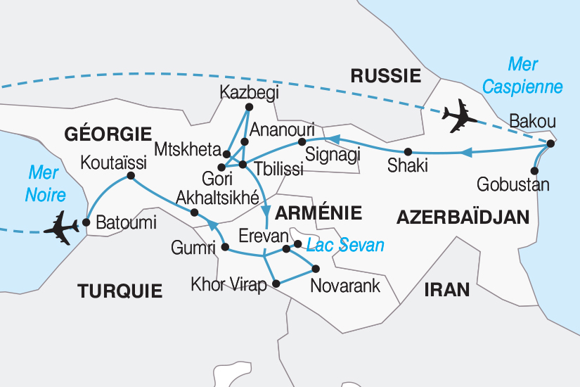 Arménie - Azerbaïdjan - Géorgie - Circuit Le Grand Tour du Caucase