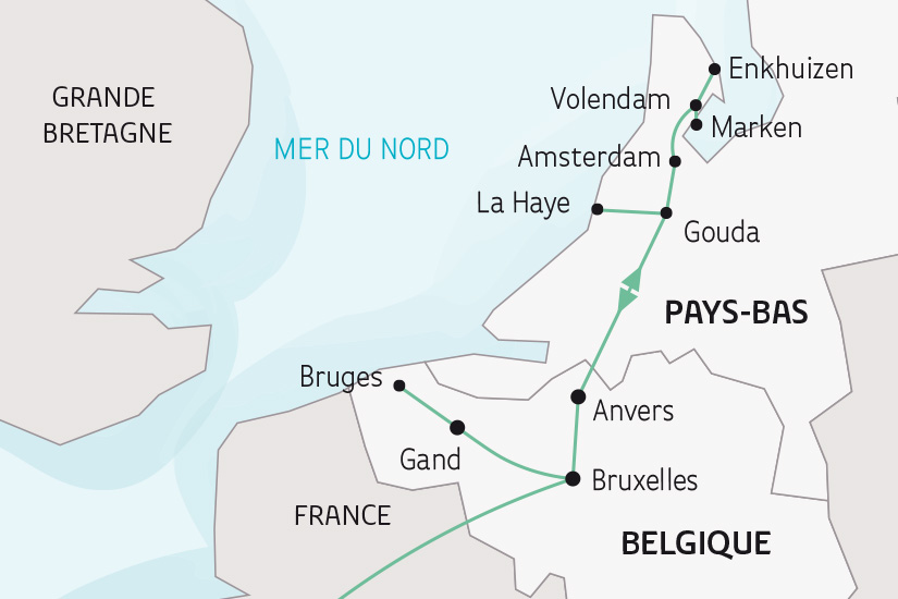 carte Belgique Hollande le Coeur de l Europe SH 2023_414 872052