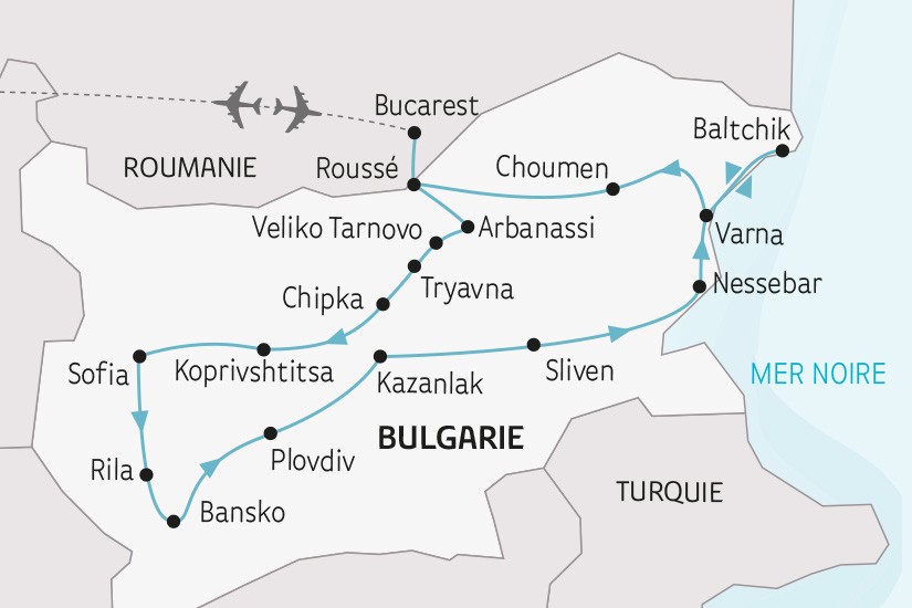carte Bulgarie Balkans et Mer Noire SH 2023_414 799983