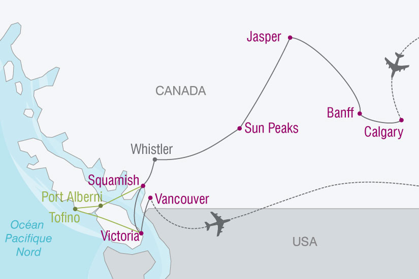 Circuit L'Ouest Canadien, Ouest Canadien, Canada avec Voyages Leclerc ...