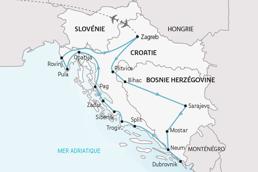 carte Croatie Splendeurs de Croatie et de Bosnie SH 2023_414 380791