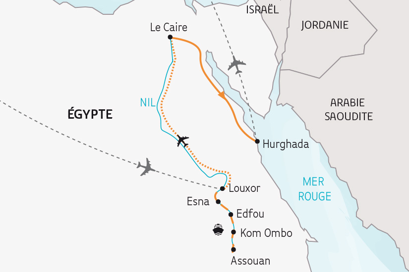 carte Egypte des Rives du Nil a la Mer Rouge SH 2023_414 365879