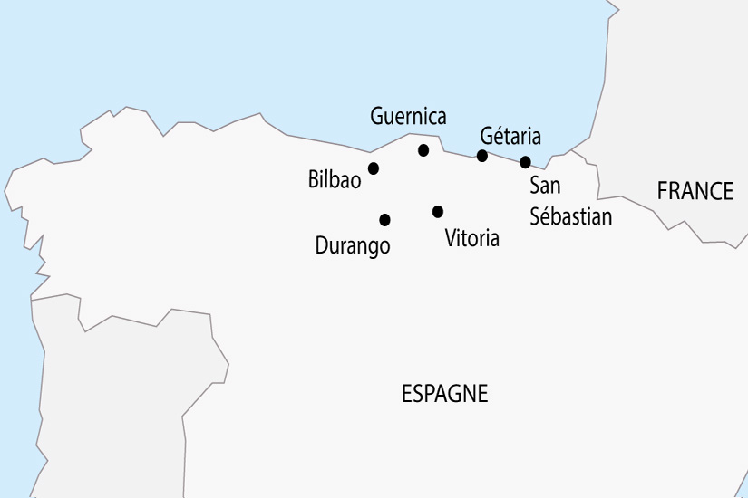 carte Espagne Pays Basque Espagnol depart sud 2019_297 890705