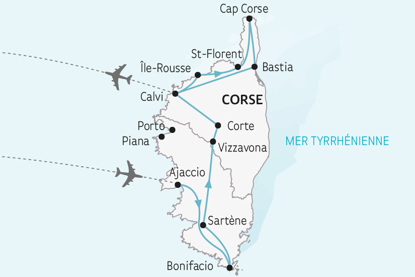 carte France Corse du Nord au Sud Ajaccio Calvi SH 2023_414 570416