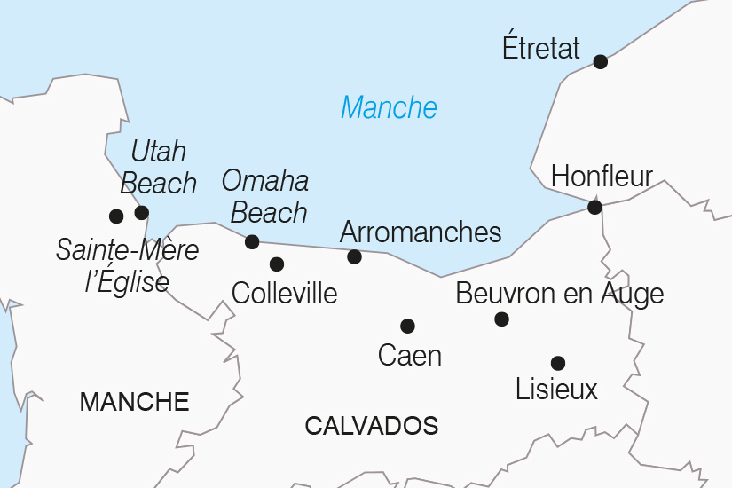 France - Normandie - Circuit La Normandie, les Plages du Débarquement et le Pays d'Auge - Départ Sud