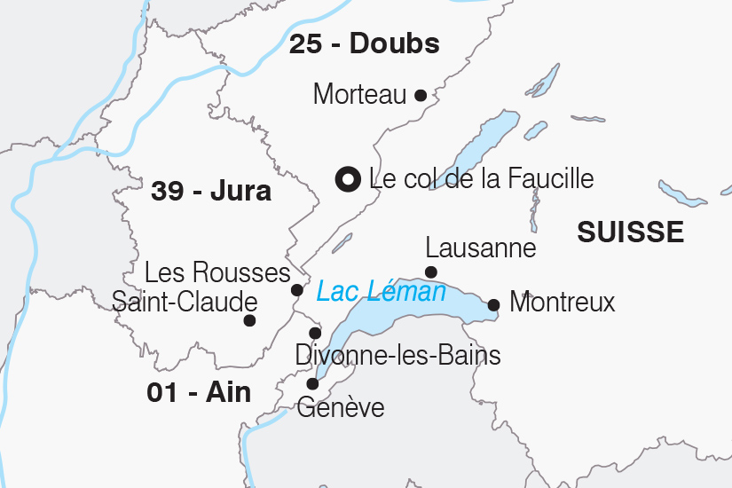 carte France Le Jura et la Suisse SH 21 22_382 420404