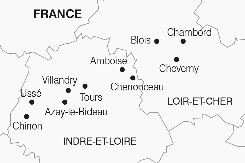 carte France Les Chateaux de la Loire SH Sud_407 568409