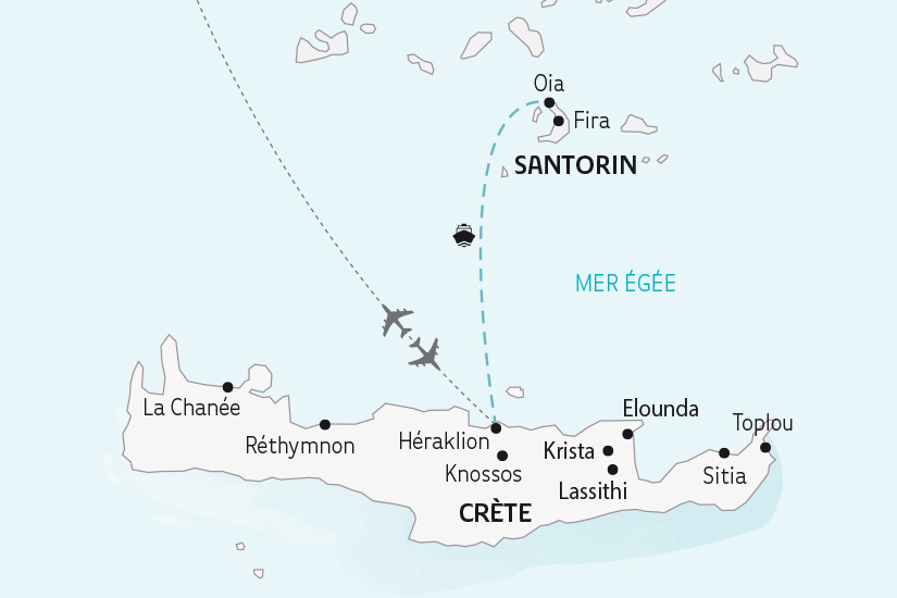 carte Grece Douceurs Mediterraneennes entre Crete et Santorin SH 2023_414 252198