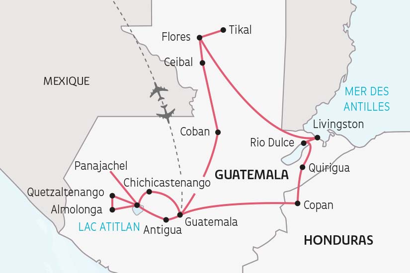 carte Guatemala Honduras Tresors du Guatemala et Honduras SH 2023_414 770524