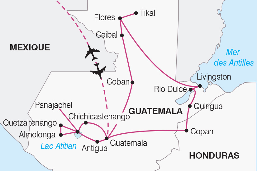 carte Guatemala Honduras Tresors du Guatemala et du Honduras SH 2023_411 770524