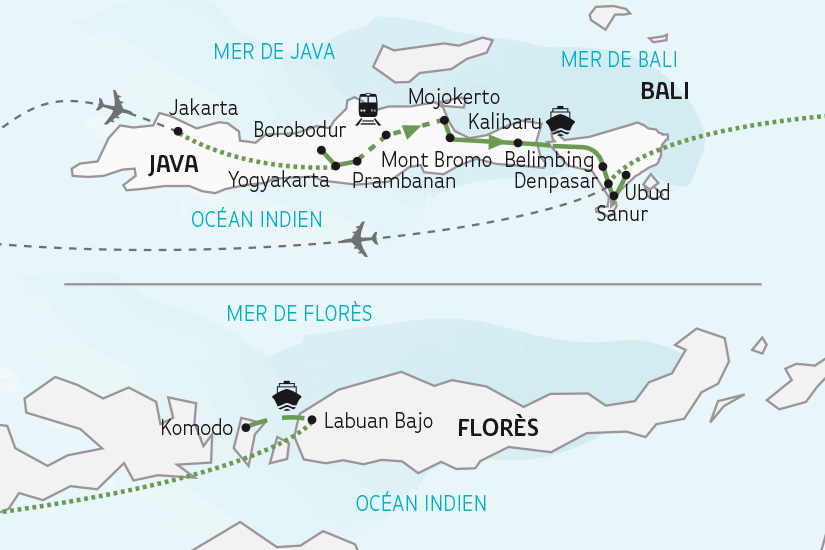 carte Indonesie Java Bali et Komodo SH 2023_414 131431