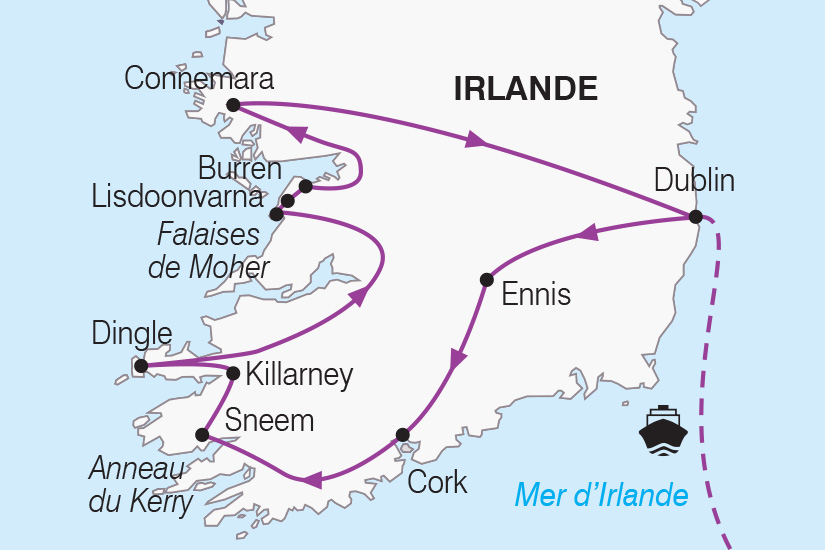 Circuit tout compris en Irlande