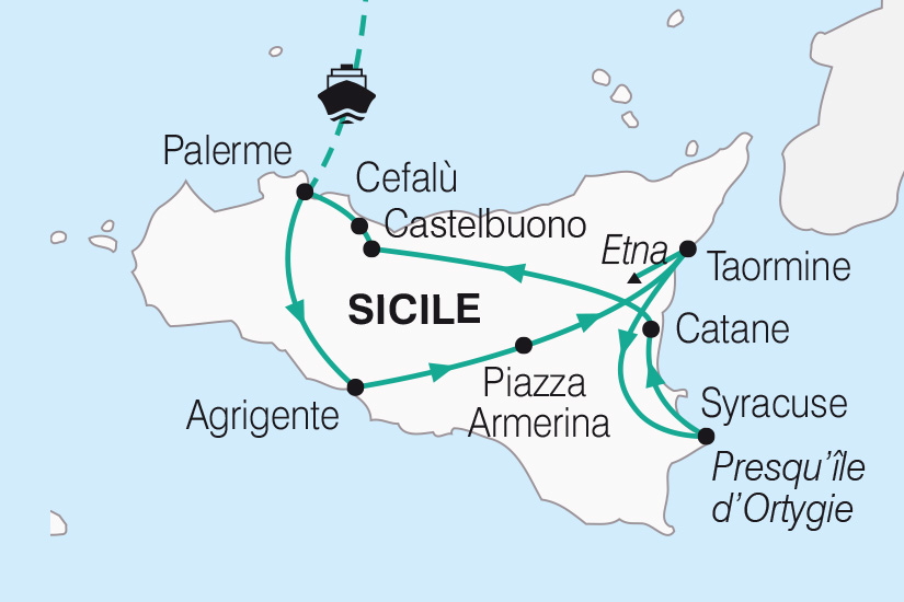 carte Italie La Sicile SH Sud_407 321837
