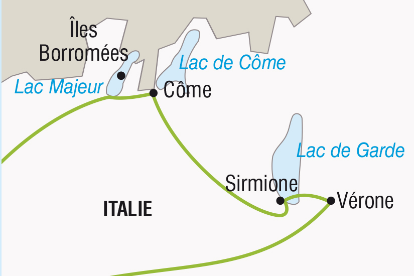 carte Italie Les Lacs Italiens et Verone SH SUD19 20_321 373929