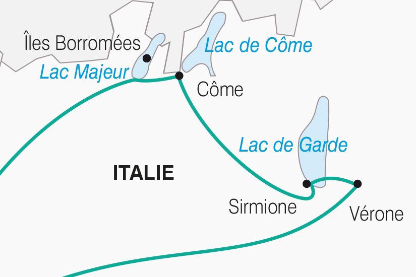 carte Italie Les Lacs Italiens et Verone SH Sud_407 717048