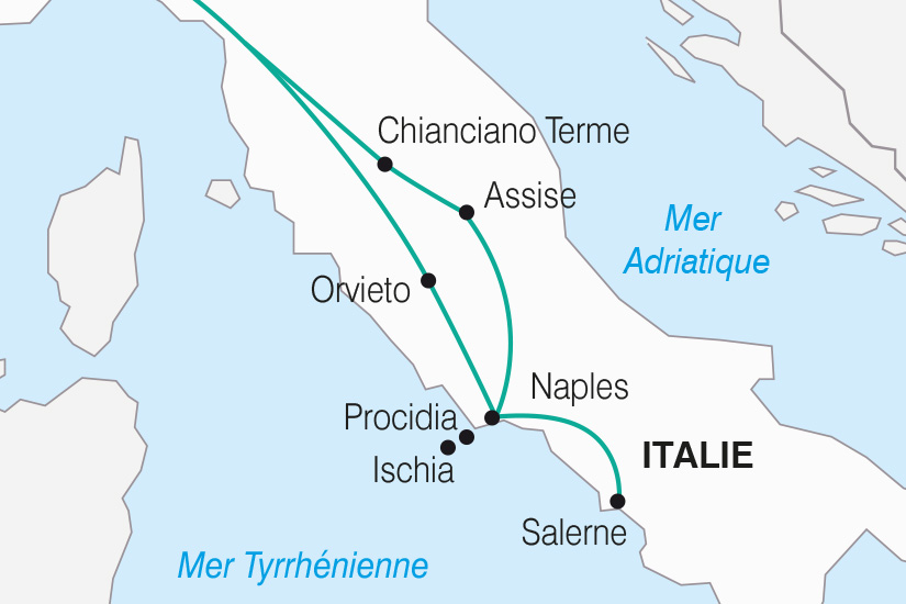 Italie - Campanie - Naples - Circuit Naples, le Vésuve, Sites Archéologiques et îles Exquises - Départ Sud