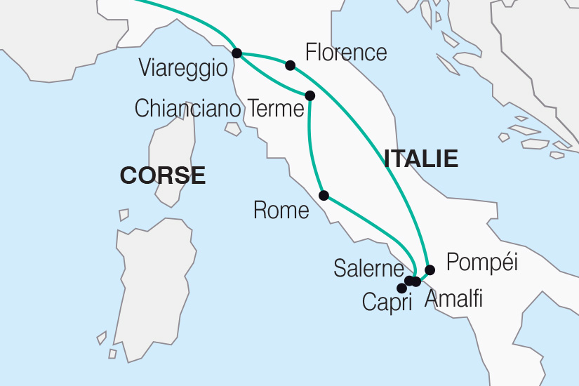carte Italie Rome l Italie du Sud et Florence SH Sud_407 144998