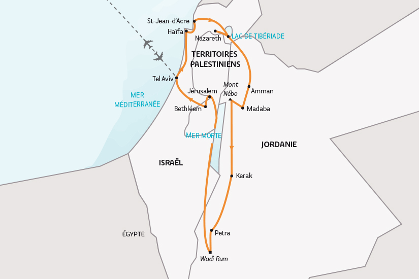 carte Jordanie et Israel Tresors d Orient SH 2023_414 308283