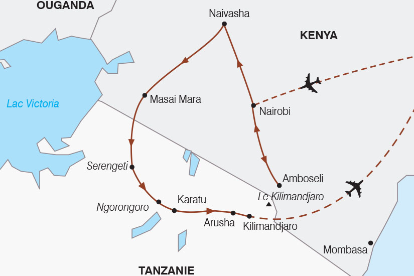 carte Kenya Tanzanie Safari SH 2023_411 688990