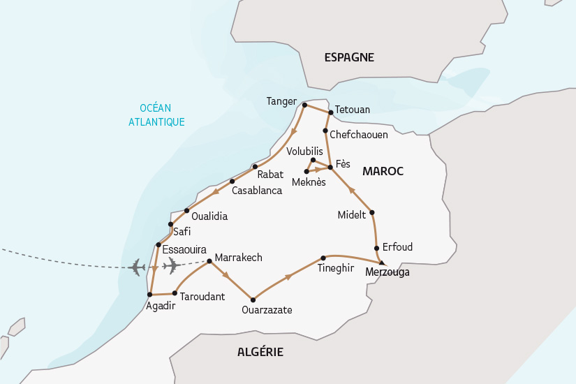 carte Maroc le Grand Tour du Maroc SH 2023_414 436903