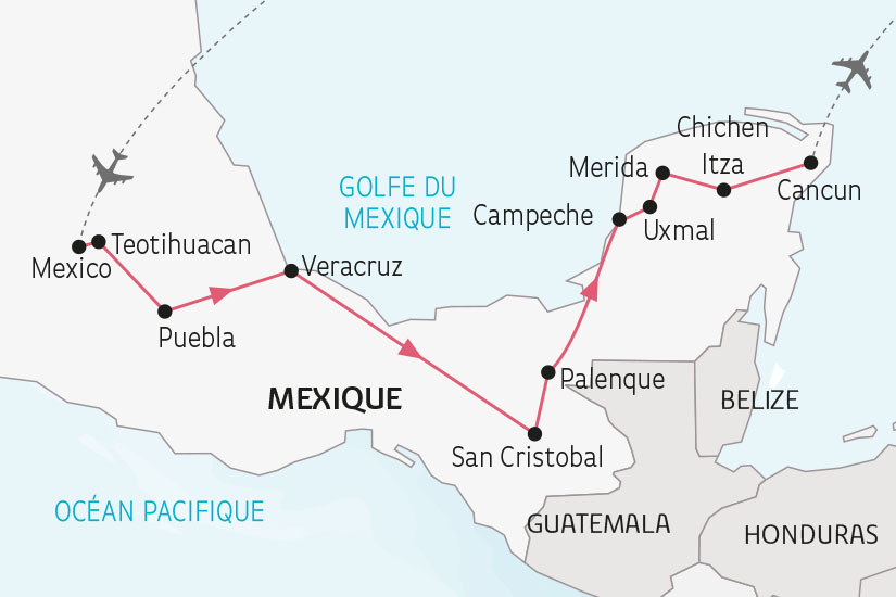 carte Mexique l Essentiel du Mexique SH 2023_414 669245