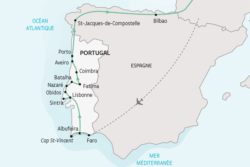carte Portugal le Grand Tour du Portugal SH 2023_414 400455