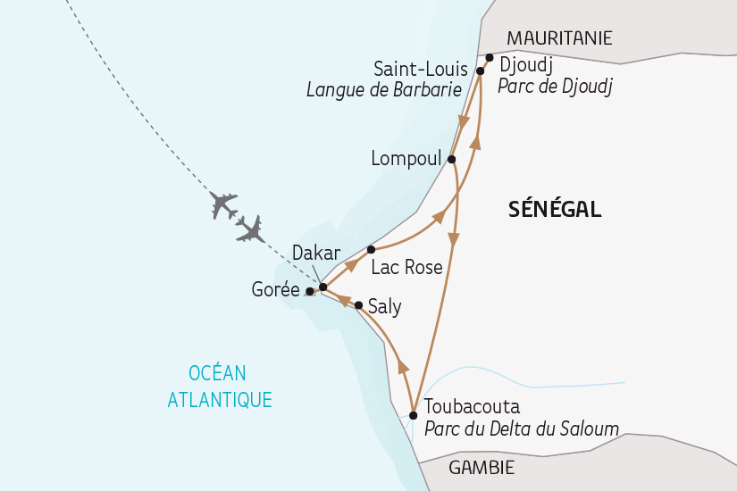 Circuit Sénégal Circuit petit groupe - Le Sénégal, des dunes du Dakar au delta du Saloum (de 7 à 16 pers. max.)