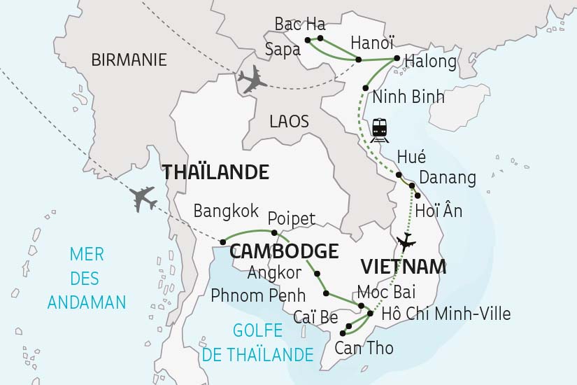 carte Vietnam Cambodge a la Rencontre des Minorites Ethniques SH 2023_414 574628