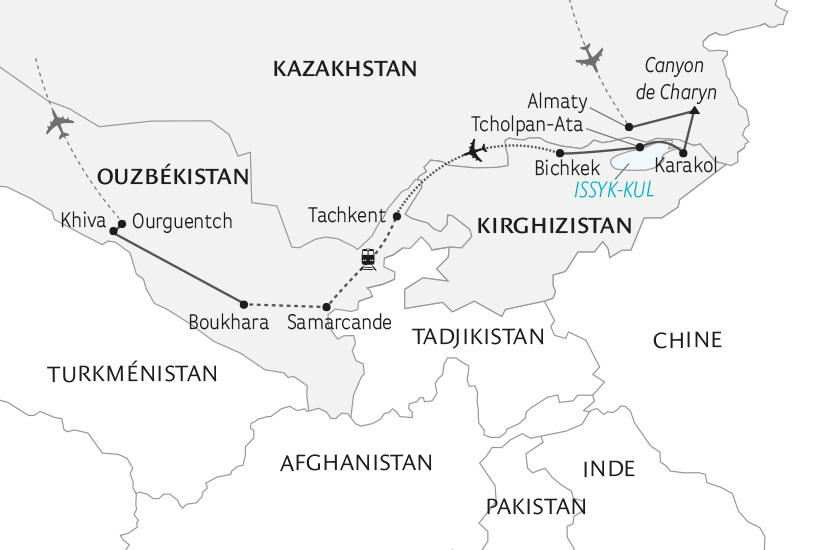Kirghizistan - Kazakhstan - Ouzbékistan - La Grande Traversée de l'Asie Centrale