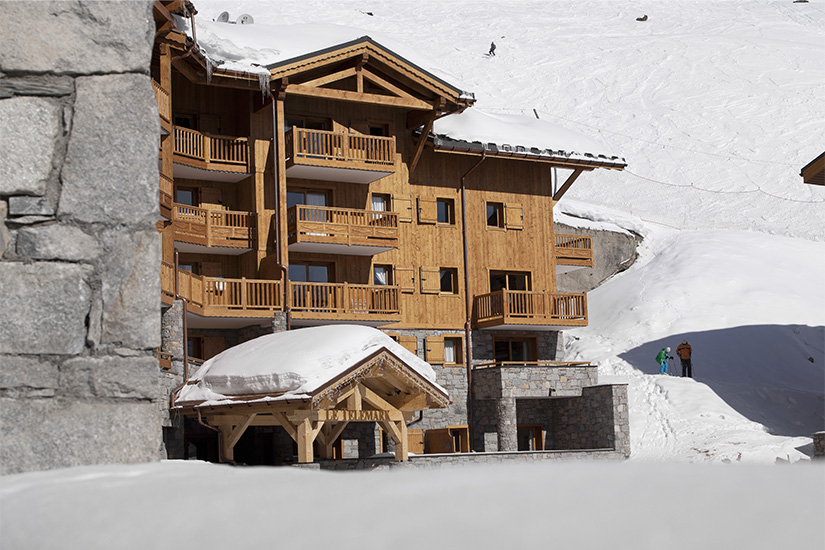 tignes le lac residence spa cgh le telemark 2 vue exterieure hiver